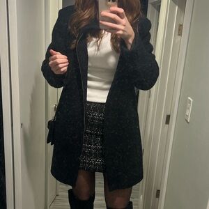 LOFT Black Women's Coat - Size Medium